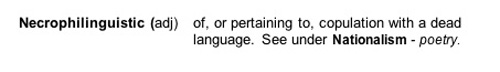 necrophilinguistic